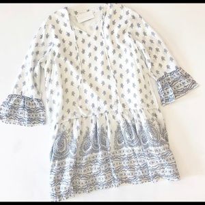 Paisley drop waist dress